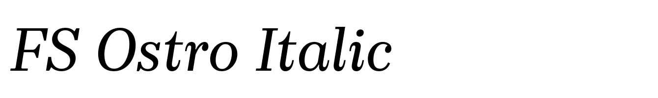 FS Ostro Italic